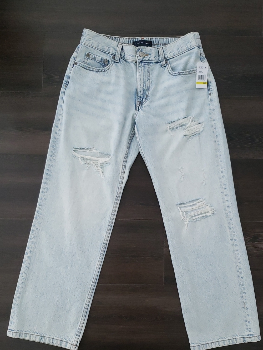 NWT AEROPOSTALE Women's Low Rise Elastic Waist Baggy Jeans